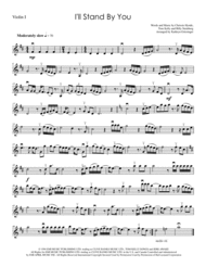 I'll Stand By You - String Quartet Sheet Music by The Pretenders