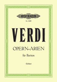 Selected Opera Arias for Baritone Sheet Music by Giuseppe Verdi