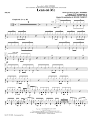 Lean On Me - Drums Sheet Music by Glee Cast