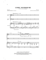Come Nourish Me Sheet Music by David Lantz