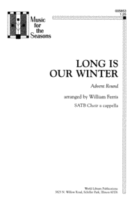 Long is Our Winter Sheet Music by Advent round