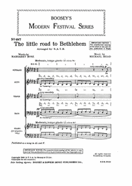 The Little Road to Bethlehem Sheet Music by Michael Head