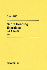 Score Reading Exercises Book 1 Sheet Music by C.S. Lang