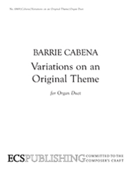 Variations on an Original Theme (Organ Duet) Sheet Music by Barrie Cabena