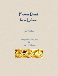 Flower Duet from Lakme for Flute Choir Sheet Music by Leo Delibes