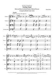 Feeling Good (String Quartet) Sheet Music by Michael Buble
