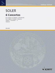VI Conciertos de dos Organos obligados Band 1 Sheet Music by Padre Antonio Soler