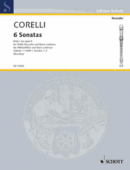 6 Sonatas Vol. 1 Sheet Music by Arcangelo Corelli