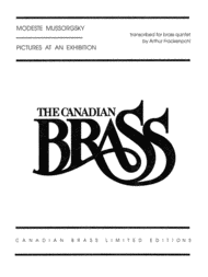 Pictures at an Exhibition Sheet Music by The Canadian Brass