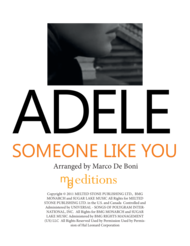 Adele - Someone Like You - Easy Piano Sheet Music by Adele