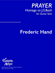Prayer Sheet Music by Frederic Hand