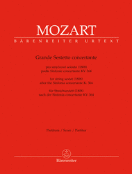 Grande sestetto concertante for String Sextett Sheet Music by Wolfgang Amadeus Mozart