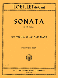 Sonata in B minor Sheet Music by Jean-Baptiste Loeillet