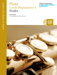 Overtones - A Comprehensive Flute Series: Flute Studies Preparatory-4 Sheet Music by The Royal Conservatory Music Development Program