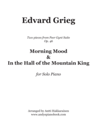 Morning Mood & In the Hall of the Mountain King Sheet Music by Edvard Grieg