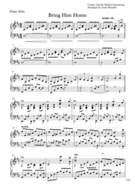 Bring Him Home (Piano Solo) Sheet Music by Alain Boublil