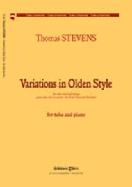 Variations in Olden Style Sheet Music by Thomas Stevens