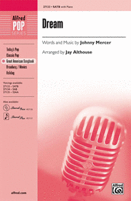 Dream Sheet Music by Johnny Mercer