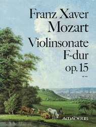 Sonata F major op. 15 Sheet Music by Franz Xaver Wolfgang Mozart