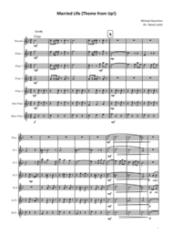 Married Life (Theme from Up!) for Flute Choir Sheet Music by Michael Giacchino