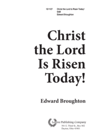 Christ the Lord is Risen Today Sheet Music by Edward Broughton