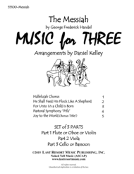 Handel's Messiah for String Trio (Violin