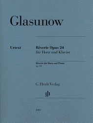 Reverie Op. 24 for Horn and Piano Sheet Music by Alexander Glazunov