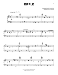 Ripple Sheet Music by Robert Hunter