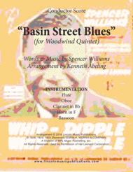 Basin Street Blues (for Woodwind Quintet) Sheet Music by Louis Armstrong