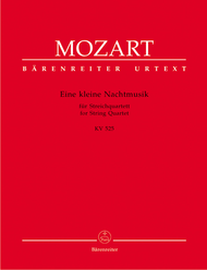 Eine Kleine Nachtmusik For String Quartet Sheet Music by Wolfgang Amadeus Mozart