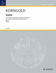 Suite op. 23 Sheet Music by Erich Wolfgang Korngold
