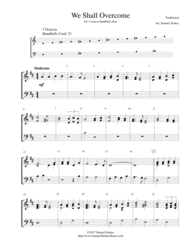 We Shall Overcome - for 3-octave handbell choir Sheet Music by Traditional