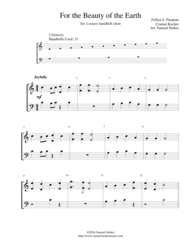 For the Beauty of the Earth - for 2-octave handbell choir Sheet Music by Folliot S. Pierpont