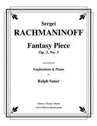 Fantasy Piece Op. 3 No. 3 for Euphonium & Piano Sheet Music by Sergei Rachmaninoff