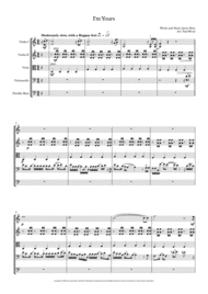 I'm Yours for String Orchestra Sheet Music by Jason Mraz