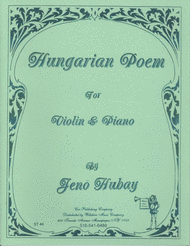Hungarian Poem Sheet Music by Jeno Hubay