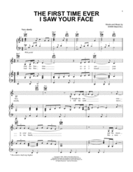 The First Time Ever I Saw Your Face Sheet Music by Ewan MacColl