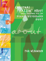 Christmas Jazzin' About for Piano Duet Sheet Music by Pam Wedgwood