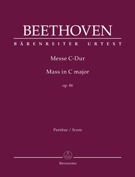 Mass C major op. 86 Sheet Music by Ludwig van Beethoven