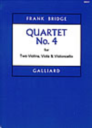 String Quartet No. 4 Sheet Music by Frank Bridge