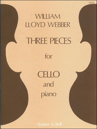 Three Pieces for Cello and Piano Sheet Music by W.S. Lloyd Webber