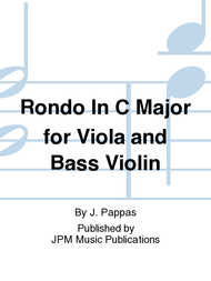 Rondo In C Major for Viola and Bass Violin Sheet Music by J. Pappas