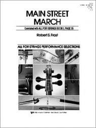 Main Street March - Score Sheet Music by Robert Frost
