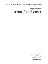 Improvisation Sheet Music by Andre Prevost