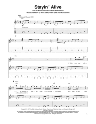 Stayin' Alive Sheet Music by Bee Gees