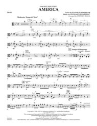 America (from West Side Story) - Viola Sheet Music by Stephen Sondheim