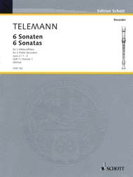 6 Sonatas op. 2 Vol. 1 Sheet Music by Georg Philipp Telemann