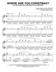 Where Are You Christmas? (arr. Phillip Keveren) (from How The Grinch Stole Christmas) Sheet Music by Faith Hill
