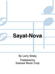 Sayat-Nova Sheet Music by Larry Sitsky