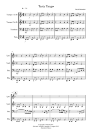 Tasty Tango for Brass Quartet Sheet Music by David Burndrett